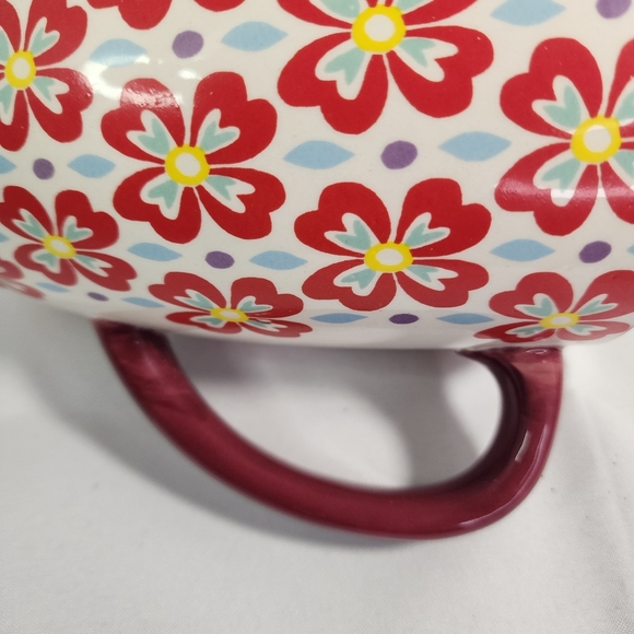 The Pioneer Woman Large Floral and Teal Coffee Tea Mug Cup - Picture 6 of 6